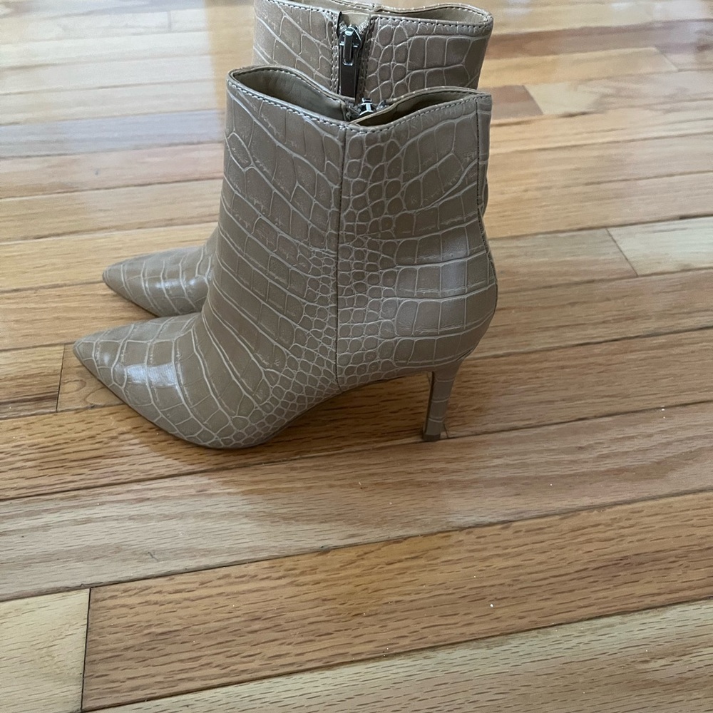 Nine West snake skin booties